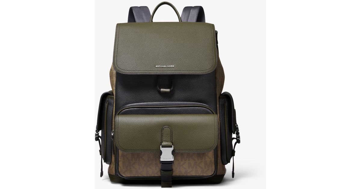 hudson logo stripe backpack