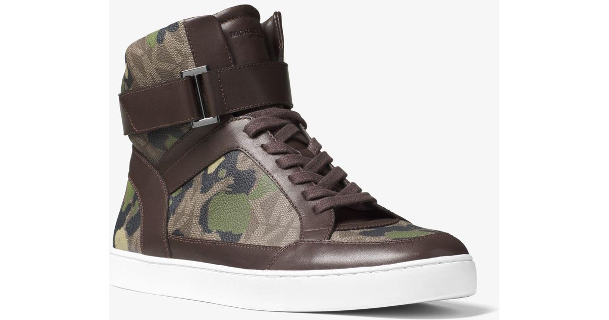 camo high top sneakers