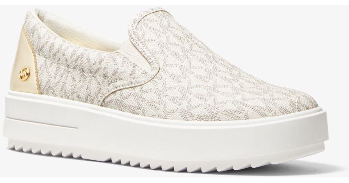 Zapatillas Michael Kors Emmett Logo Sin Cordones Para Mujer Blancas  Talla Chile