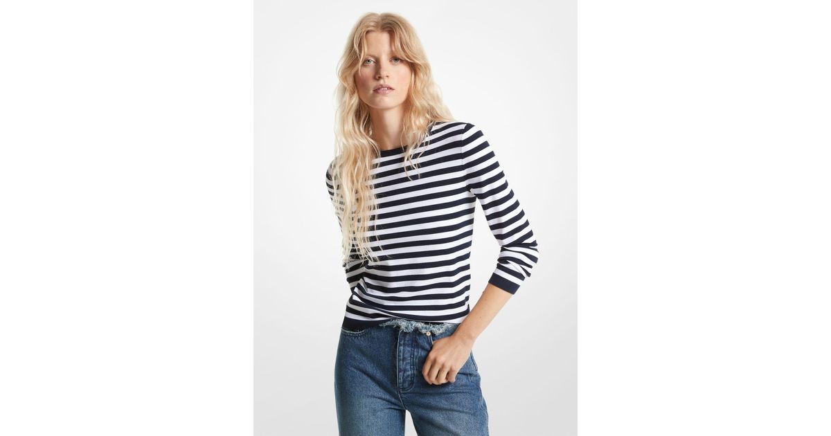 Michael kors striped discount sweater