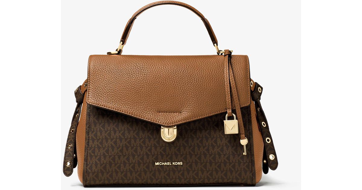 bristol medium logo satchel