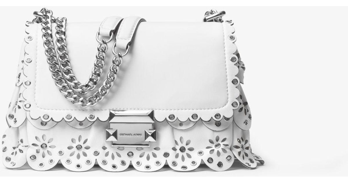 michael kors sloan floral scalloped bag