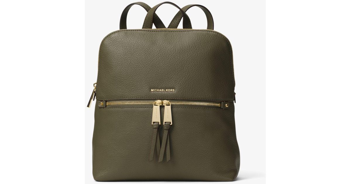 slim leather backpack purse