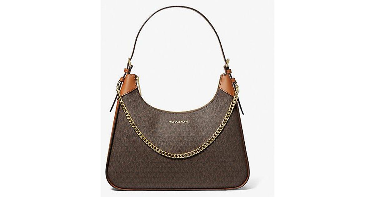Michael Kors Wilma Large Signature Logo Shoulder Bag in Grey Lyst Canada