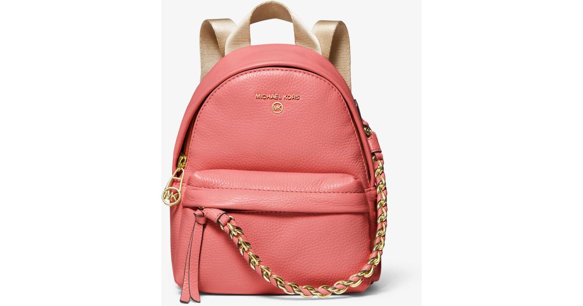 Michael Kors Slater Extrasmall Pebbled Leather Convertible Backpack