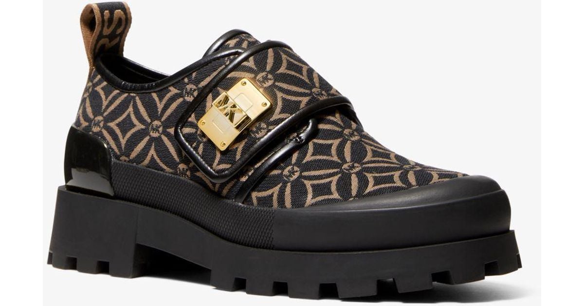 Michael Kors Padma Logo Jacquard Loafer in Black Lyst Australia