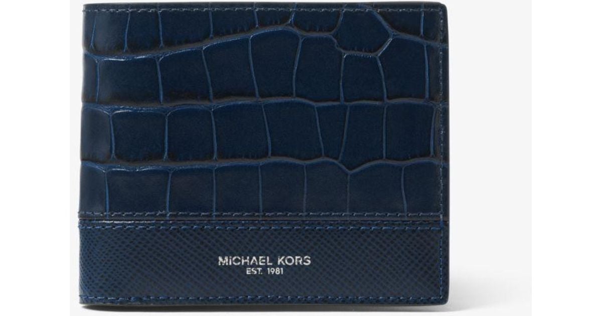 michael kors crocodile wallet
