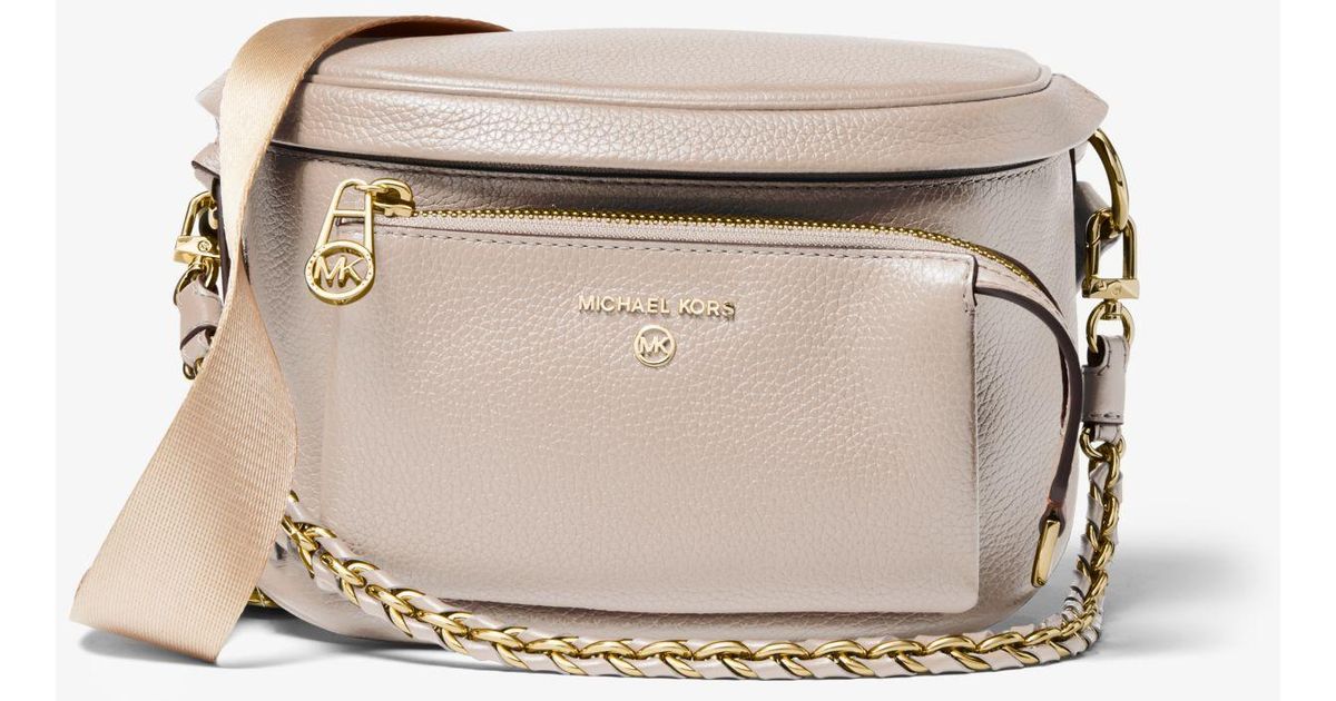 michael kors gold sling bag