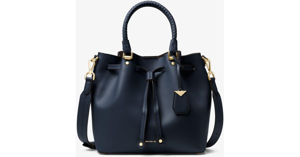 michael kors blakely leather bucket bag