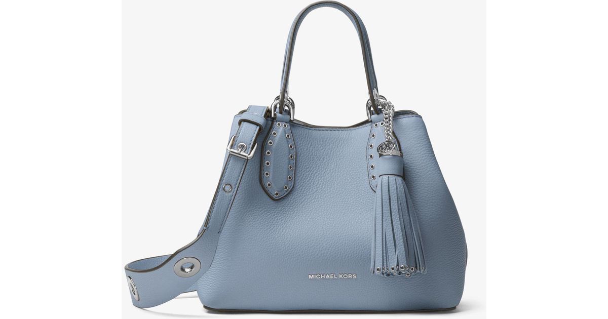 michael michael kors brooklyn small leather satchel