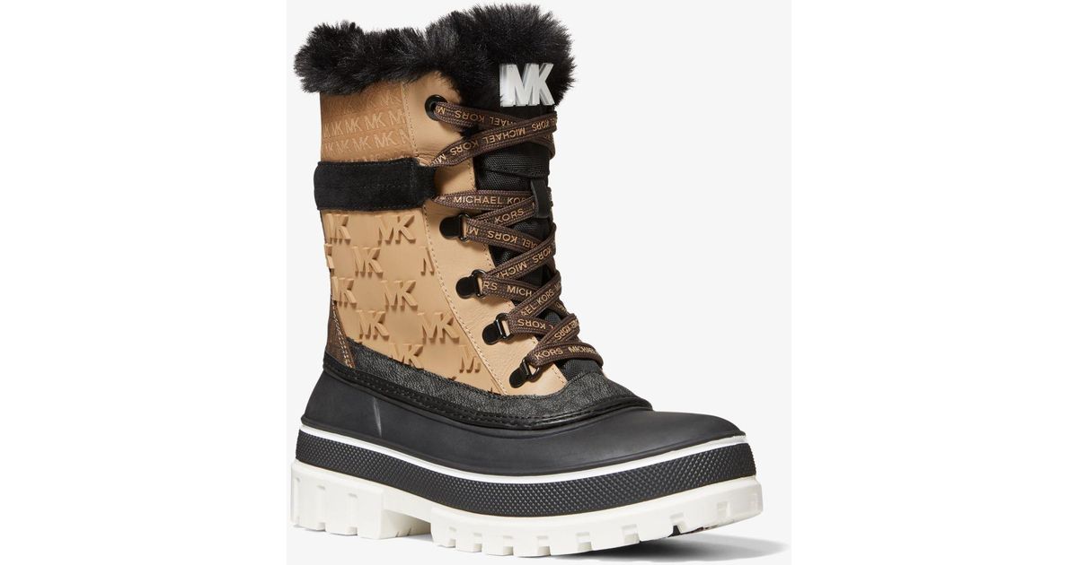 Mk fur boots cheap