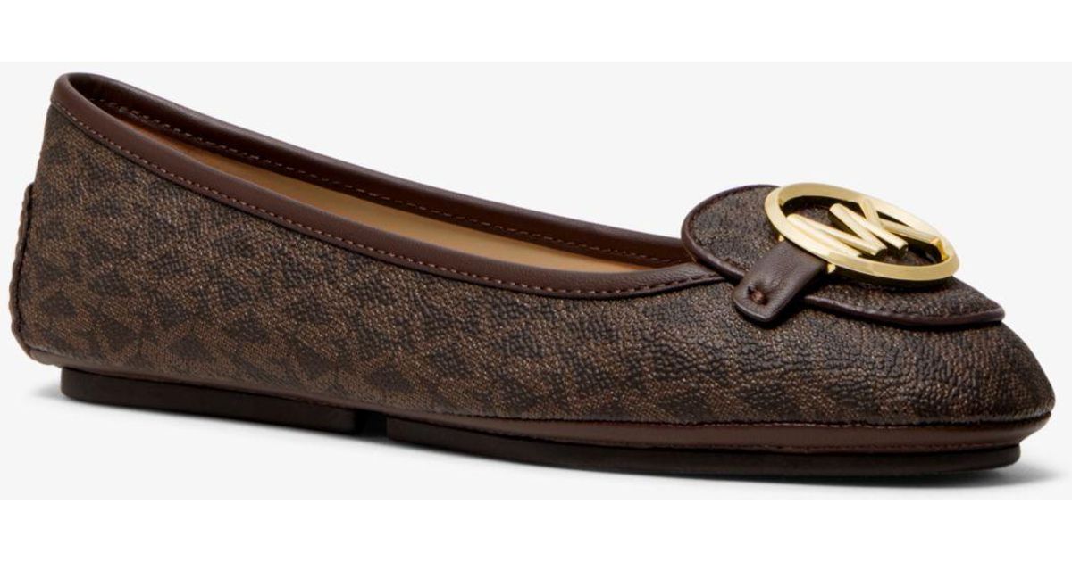 michael kors lillie logo moccasin