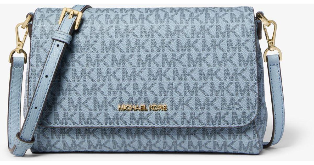Michael Kors Medium Logo Convertible Crossbody Bag in Blue Lyst