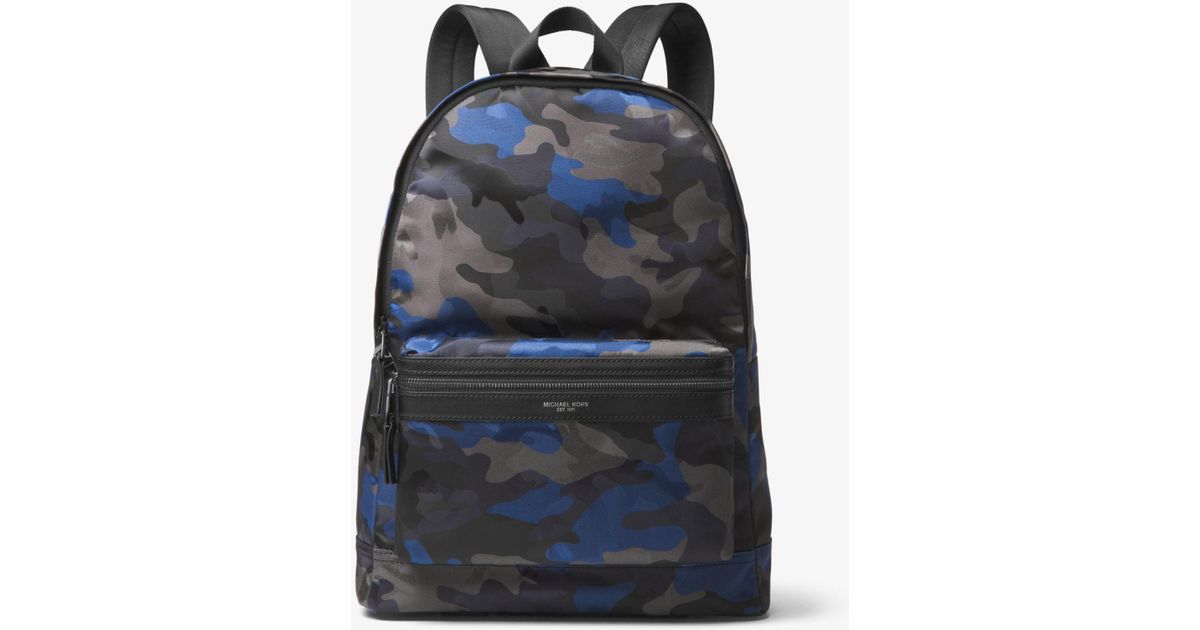 michael kors blue camo backpack