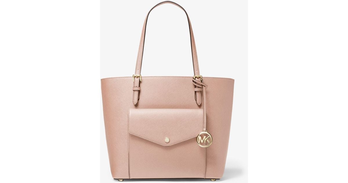 Michael Kors, Bags, Ultra Pink And Brown Michael Kors Tote Bag