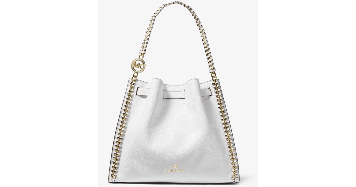 mina large logo shoulder bag
