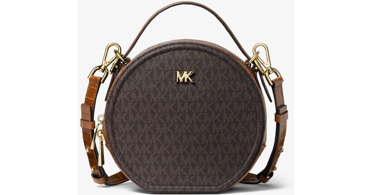 MICHAEL Michael Kors Delaney Medium Logo Canteen Crossbody Bag in Brown |  Lyst UK