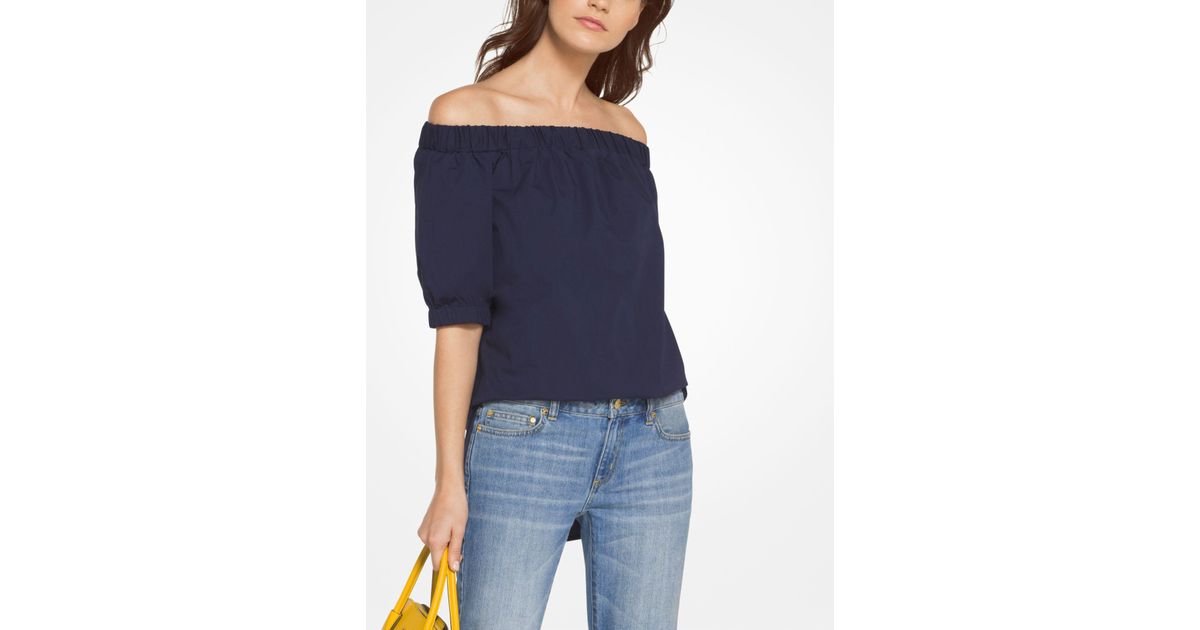 michael kors off the shoulder top