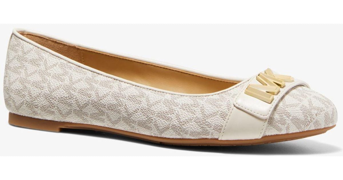 michael kors alice logo ballet flat
