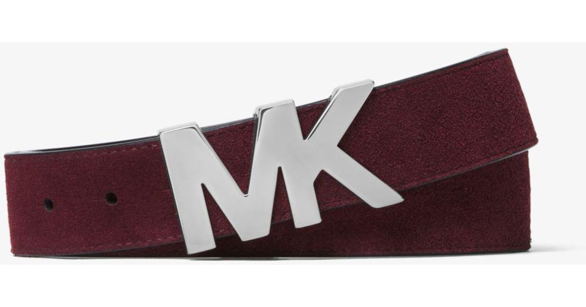 Michael Kors Suede Logo Belt for Men - Lyst