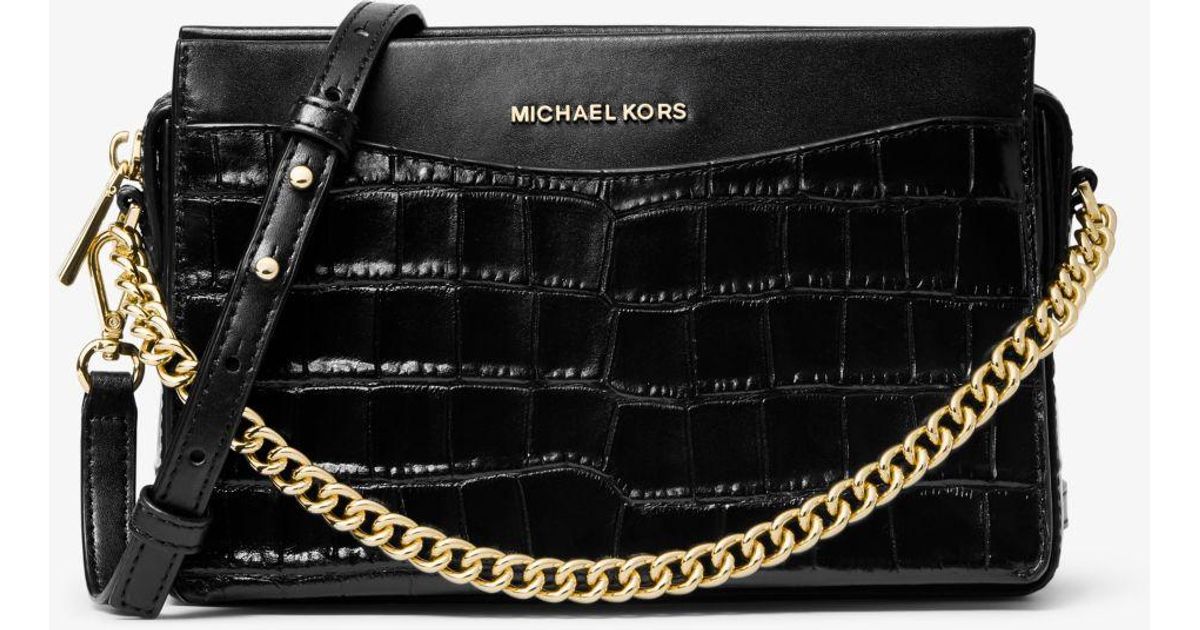 Sac michael kors croco noir hot sale