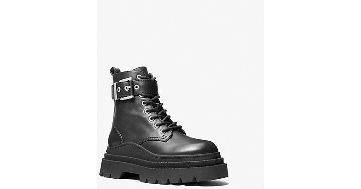 michael kors khloe combat boots