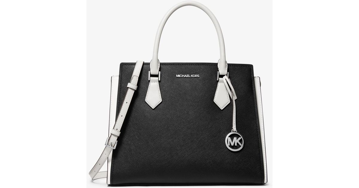 Michael kors hope best sale large saffiano leather satchel