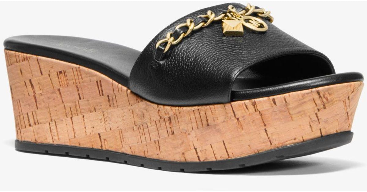 michael kors cork platform sandals