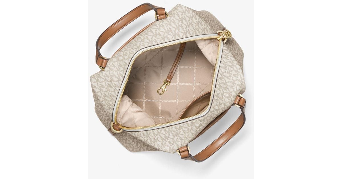 Michael Kors Beck Medium Logo Satchel | Lyst