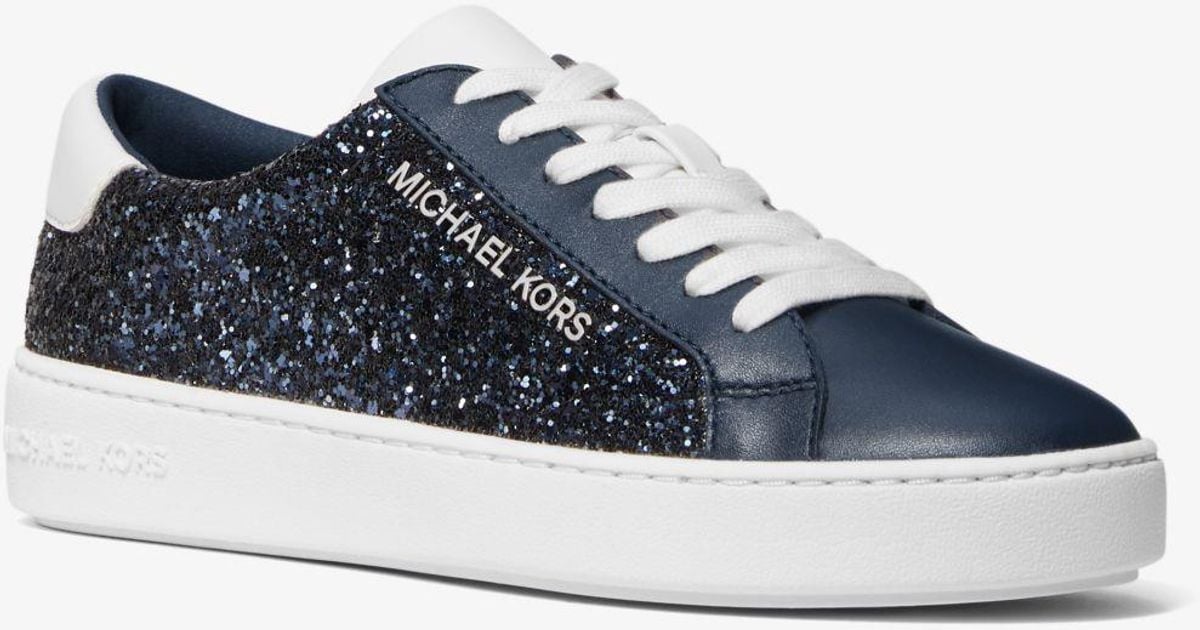 Michael Kors Sneaker Iona Mit Glitzer in Blau | Lyst DE