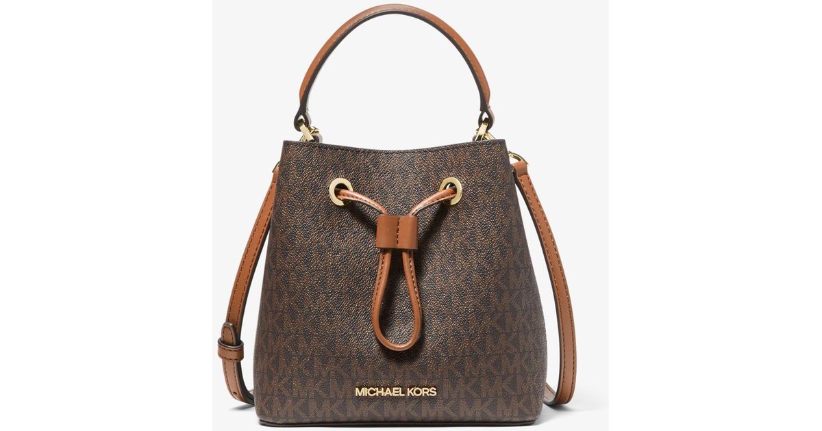 Michael Kors Suri Small Logo Crossbody Bag in Brown Lyst
