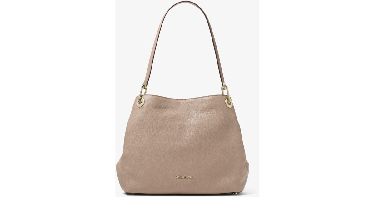 raven large leather shoulder bag