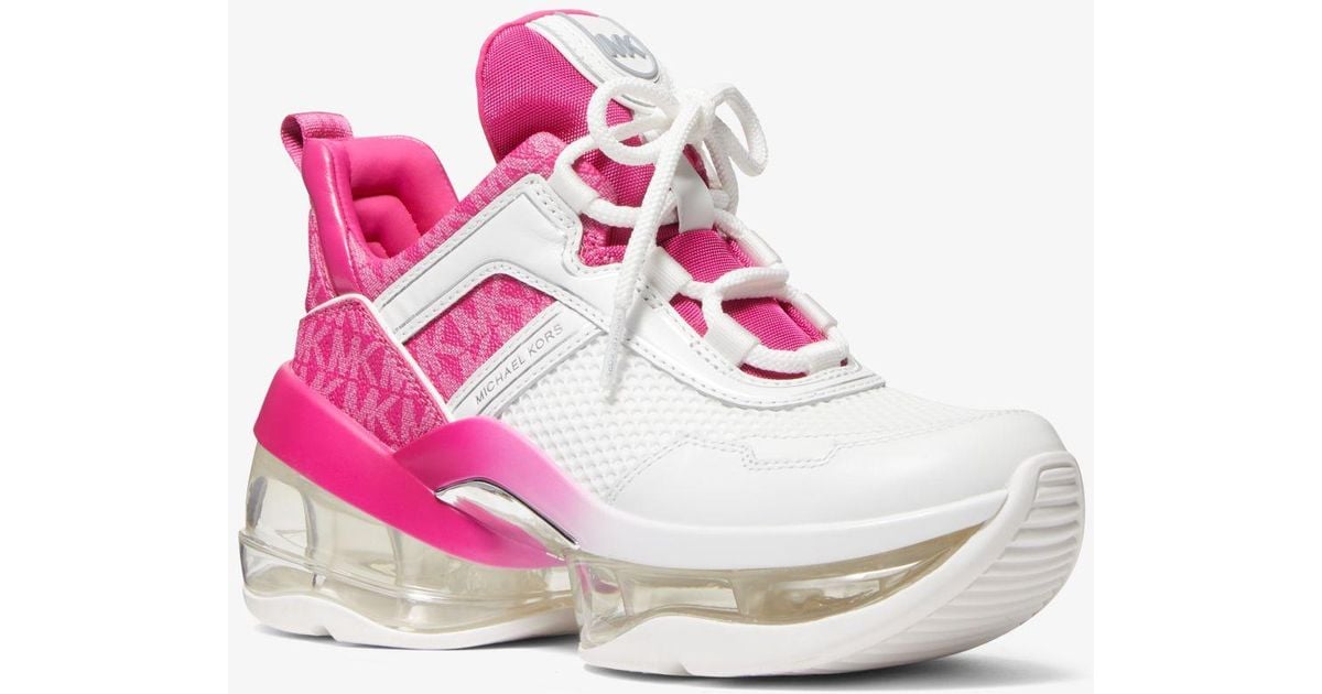 Michael kors olympia sneakers pink best sale