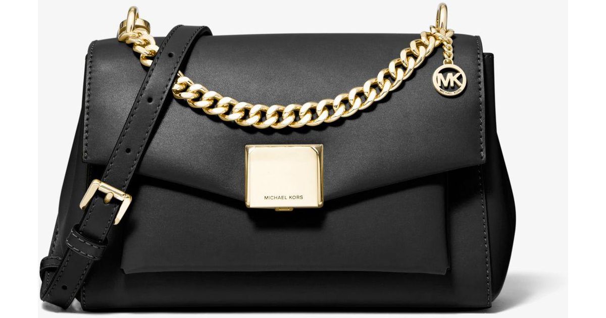 Bandolera Lita mediana de piel Michael Kors de Cuero de color Negro | Lyst