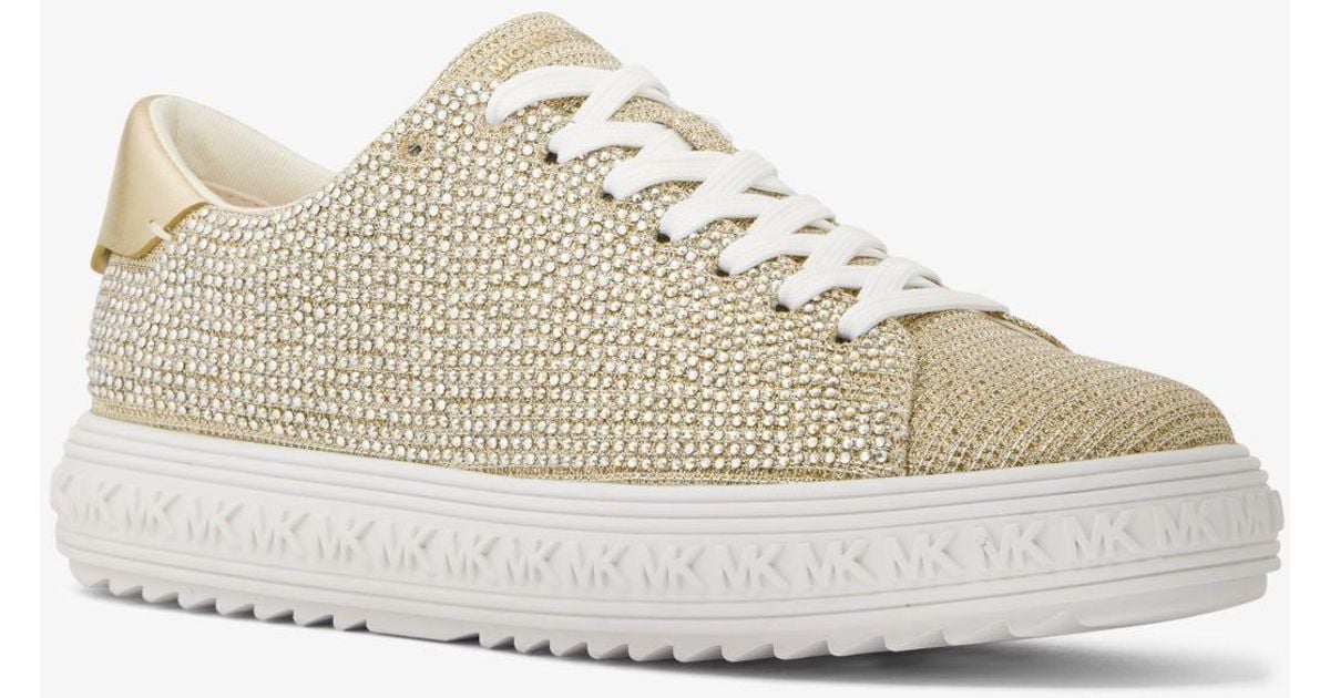 culver embellished nubuck and glitter chain mesh lace up boot