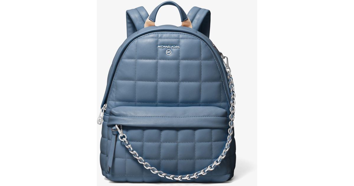 michael kors teal backpack