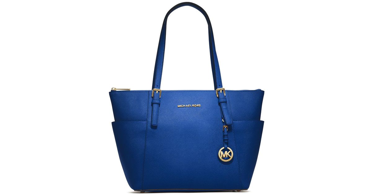 michael kors electric blue tote