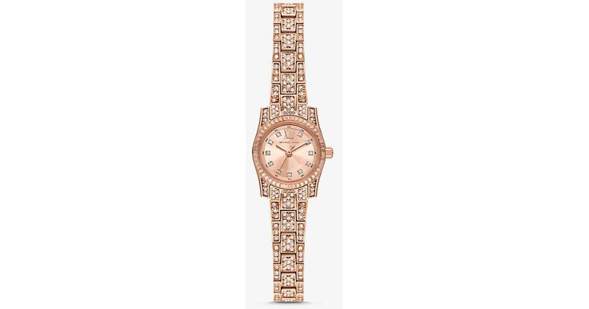 Mk3690 Michael Kors Lexington Three-hand Stainless Steel Watch 19mm in White ...
