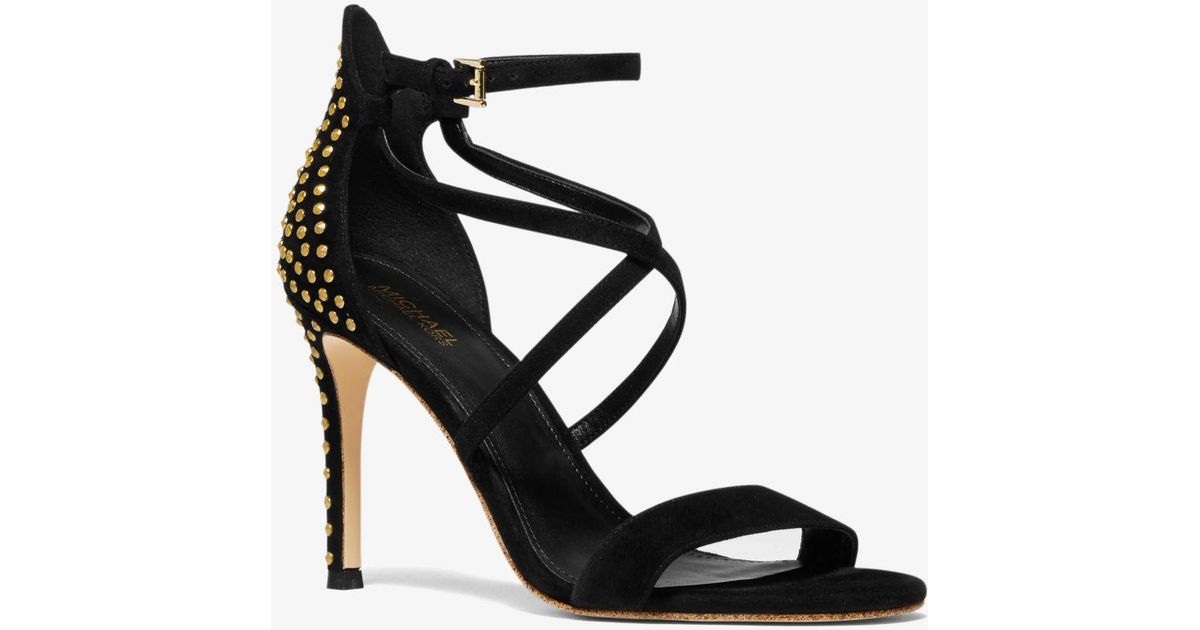 michael michael kors raquel studded suede sandal