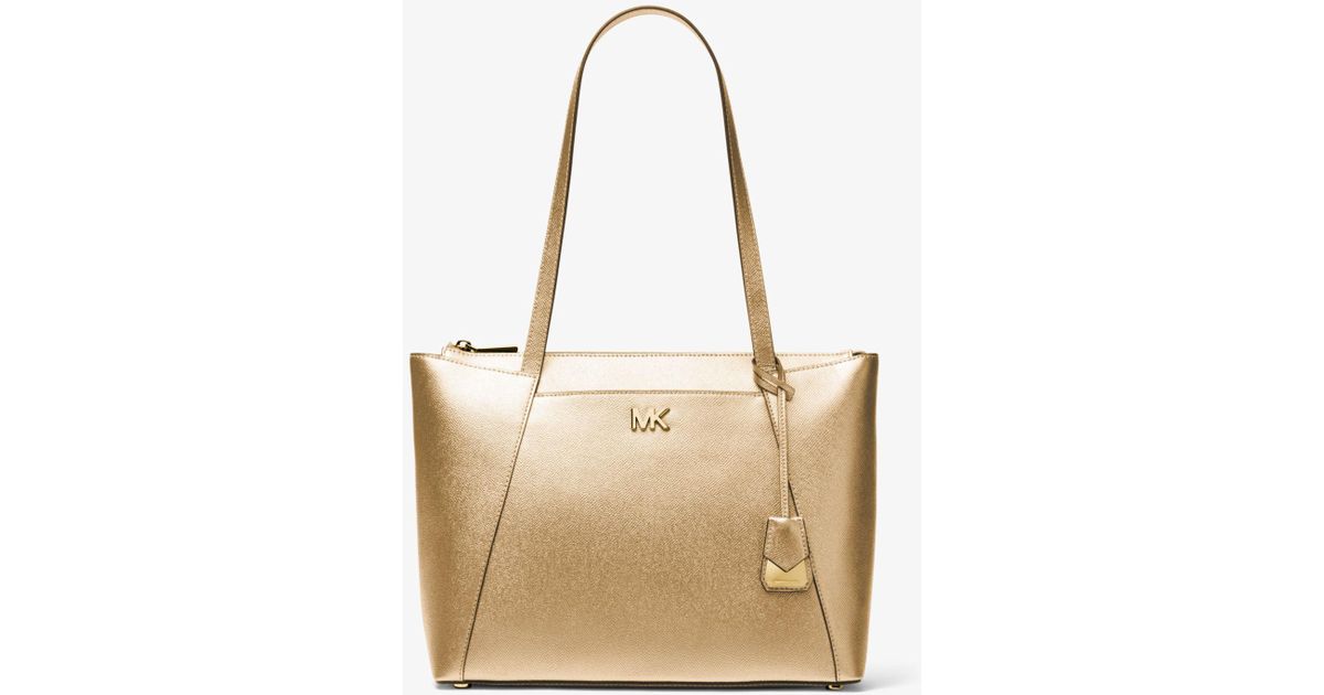 maddie medium leather tote michael kors
