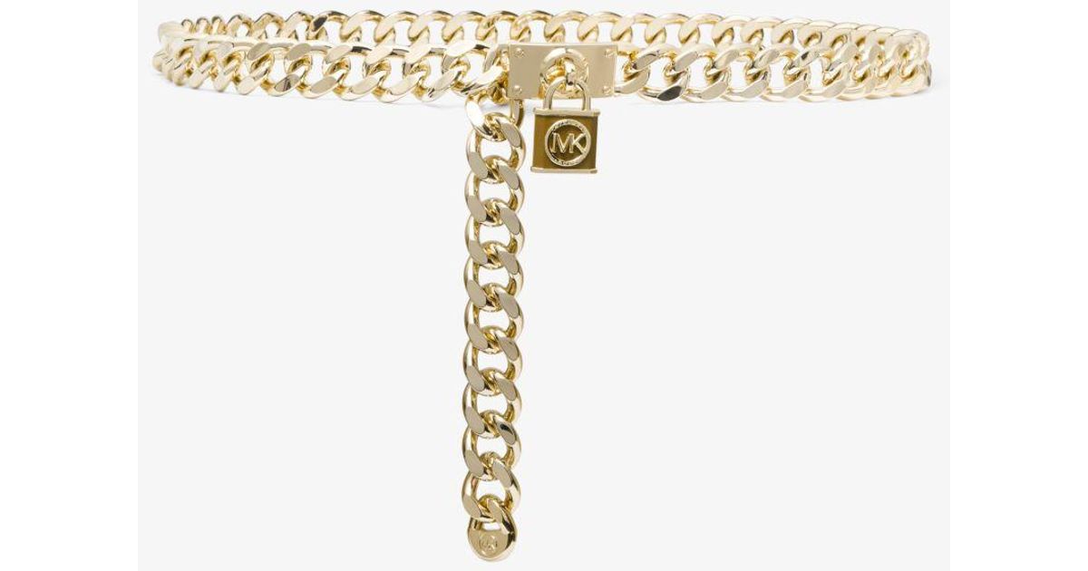 Michael kors gold chain hotsell belt