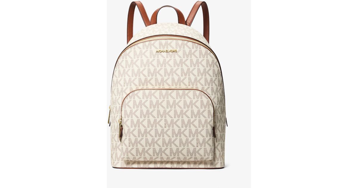 Michael Kors Outlet Mk Connie Medium Signature Logo Backpack 