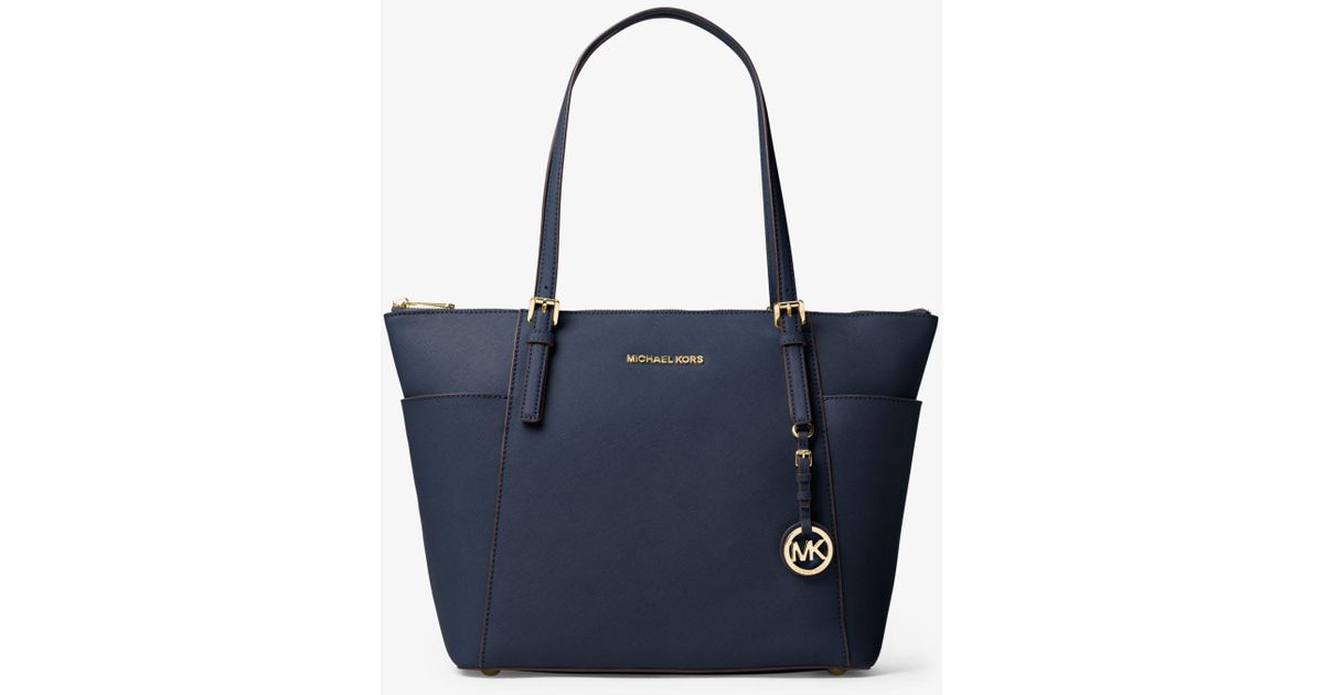 jet set large saffiano leather tote bag