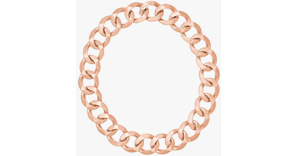 michael kors rose gold choker