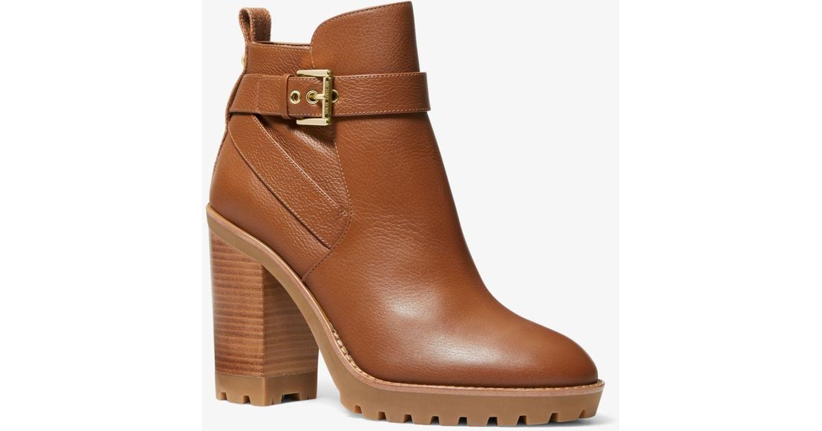 Michael Kors Clancy Leather Ankle Boot 