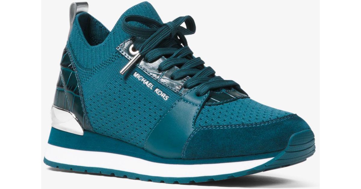 billie knit and leather sneaker