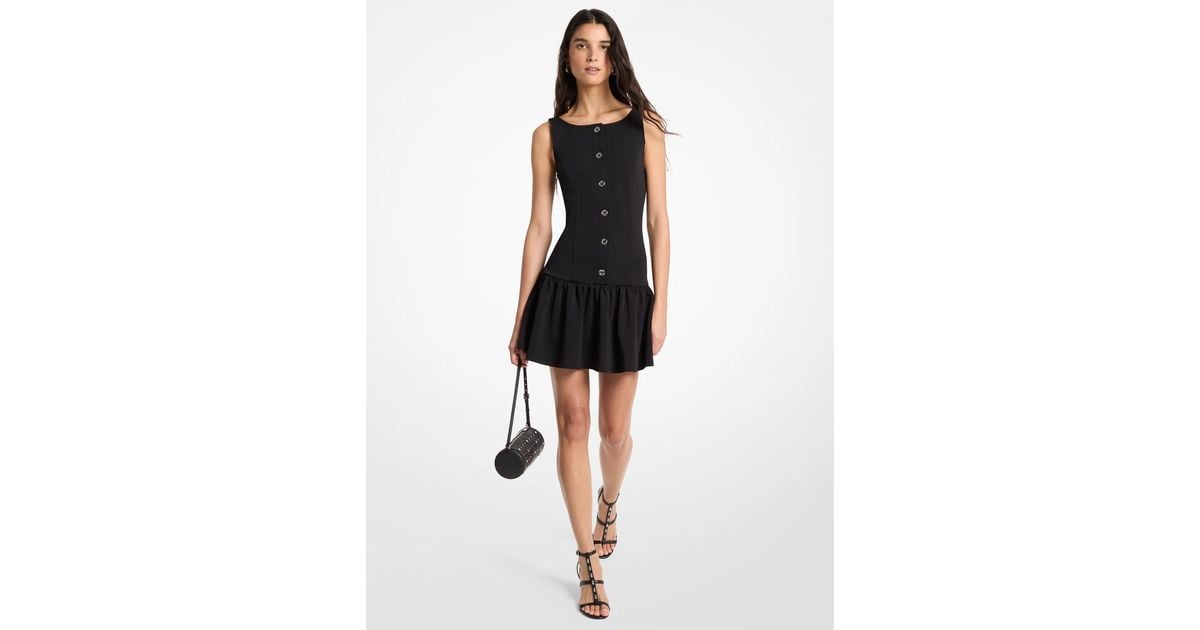 michael kors drop waist dress Michael Kors Collection Women's Dropwaist Cotton Shirtdress - Seaglass Multi