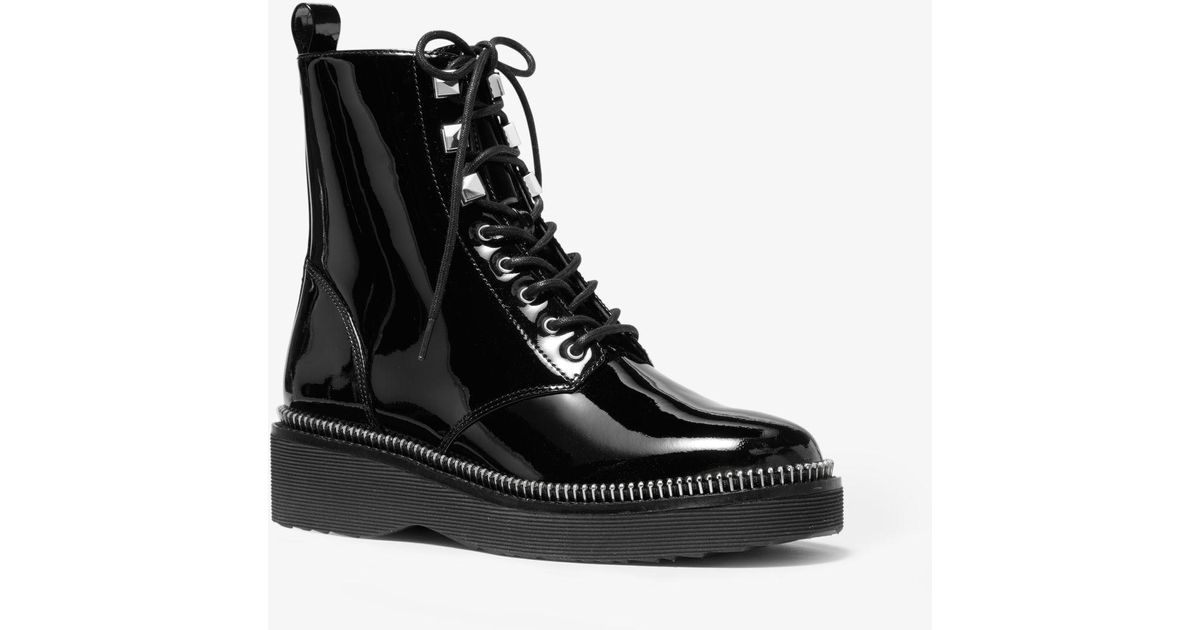 michael michael kors haskell glitter combat boot