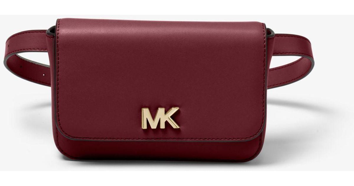 mott leather belt bag