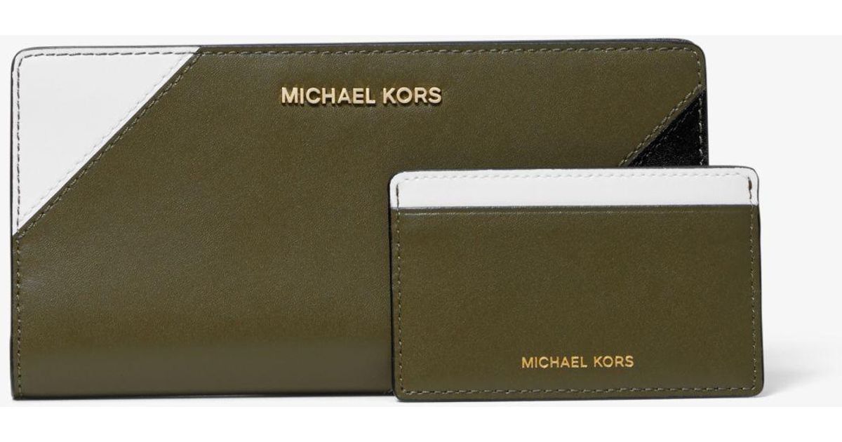 michael kors tri color wallet